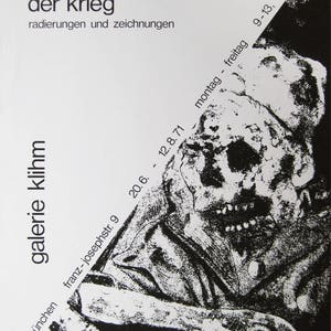 Otto Dix - &quot;der Krieg&quot; - Original Screenprint - 1971