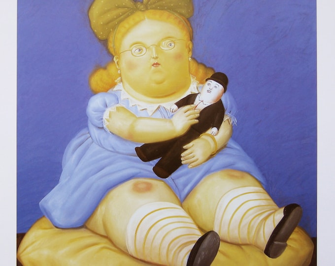 Fernando Botero  - "La Muñeca" - Offset Lithograph, 1992