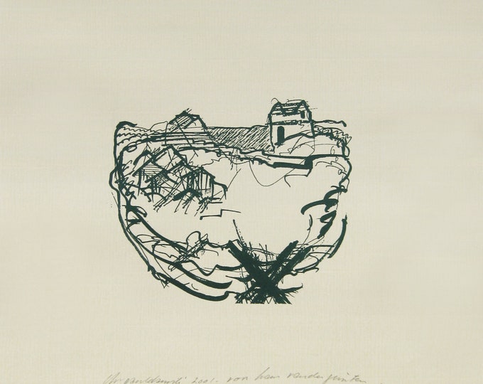 Christian Paul Damsté - "Composition" - Hand Signed Screen Print - 2001