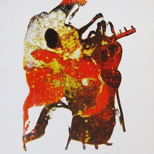 August Puig - "Composition" - Hand Signed Colour Lithograph (S/N - HC)