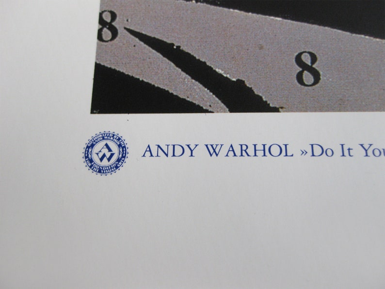 Andy Warhol Do it yourself Seascape Original Offset Lithograph Exhibition Poster, 1996 image 5