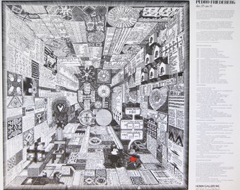 Pedro Friedeberg  - &quot;Mickey and Felix&quot; Offset lithograph poster, 1979