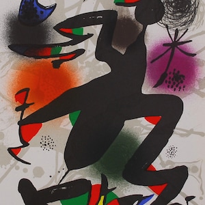 Joan Miró  - &quot;Litografia Original IV&quot; - Original Lithograph, 1977