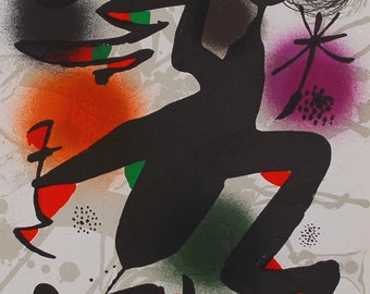 Joan Miró  - "Litografia Original IV" - Original Lithograph, 1977