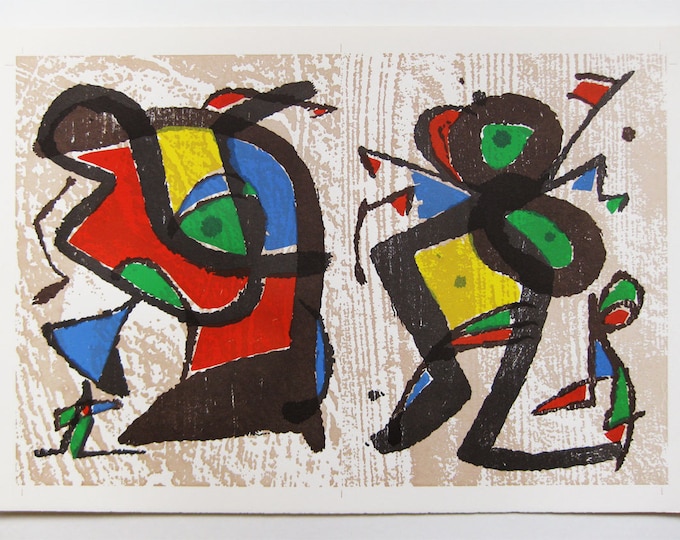 Joan Miró - "Miró Graveurs I et II" - Original Woodcut - 1984