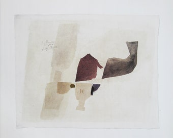 Julius Bissier - "23. Juli '62" - Colour Offset Lithograph - 1986