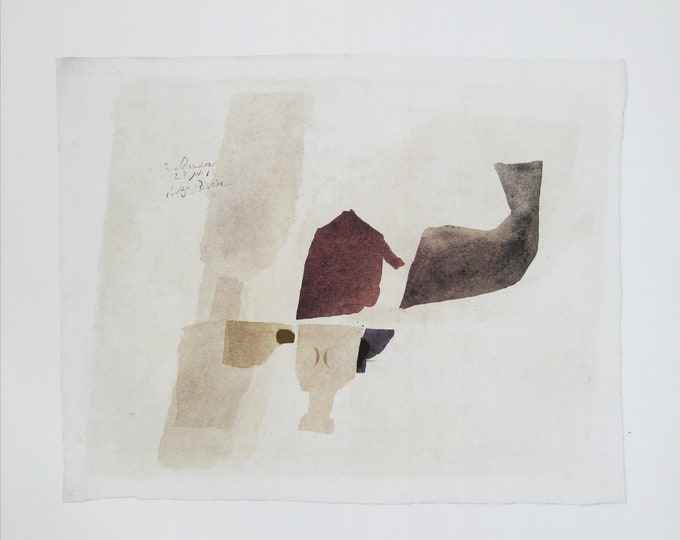 Julius Bissier - "23. Juli '62" - Colour Offset Lithograph - 1986