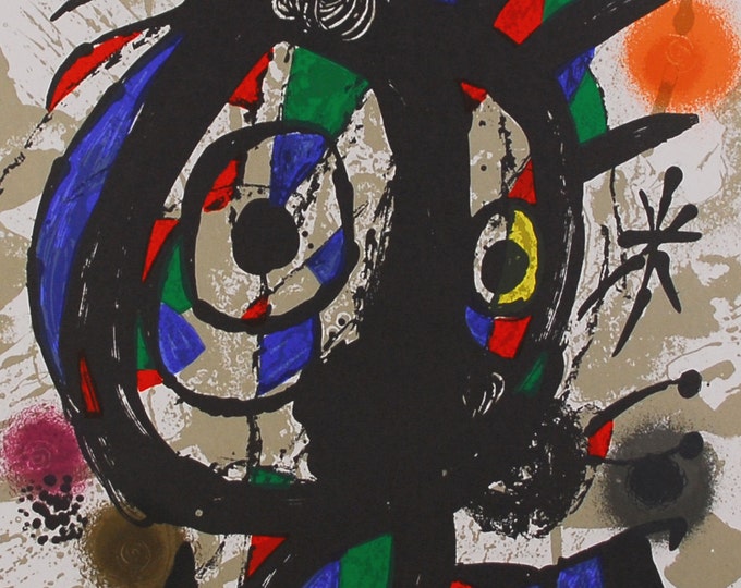 Joan Miró  - "Litografia Original I" - Original Lithograph, 1977