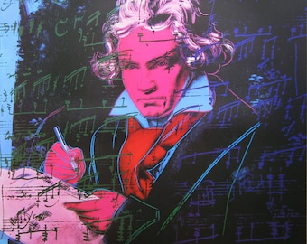 Andy Warhol - &quot;Beethoven, 1987&quot; - Large Offset Lithograph, 1992