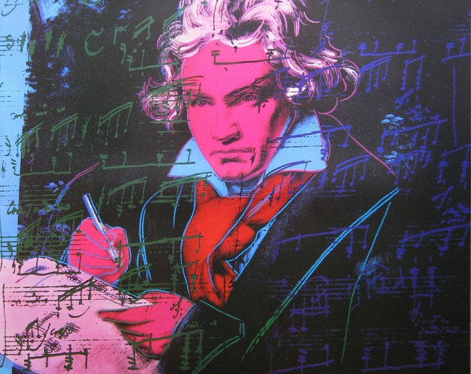 Andy Warhol - "Beethoven, 1987" - Large Offset Lithograph, 1992