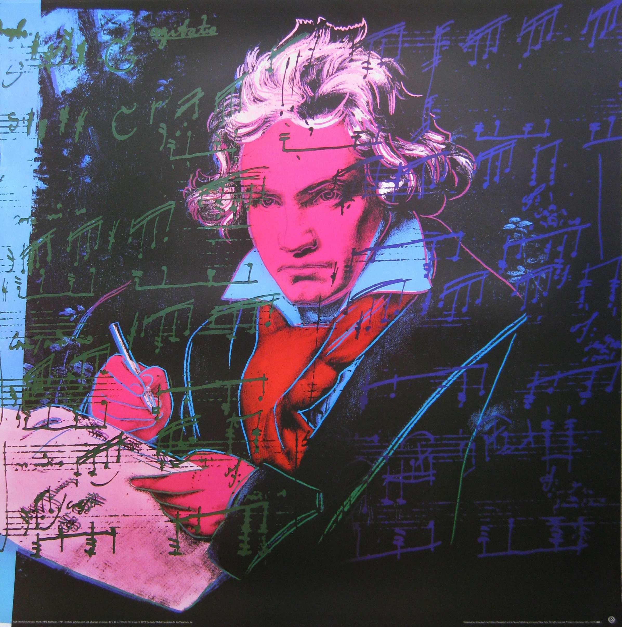 希少 Andy Warhol アンディウォーホル ポスター ベートーベン 希少 Andy Warhol アンディウォーホル ポスター ベートーベン