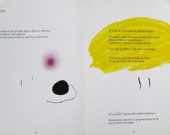 Joan Miro - "Jaune" - Original Lithograph - Mourlot, 1971