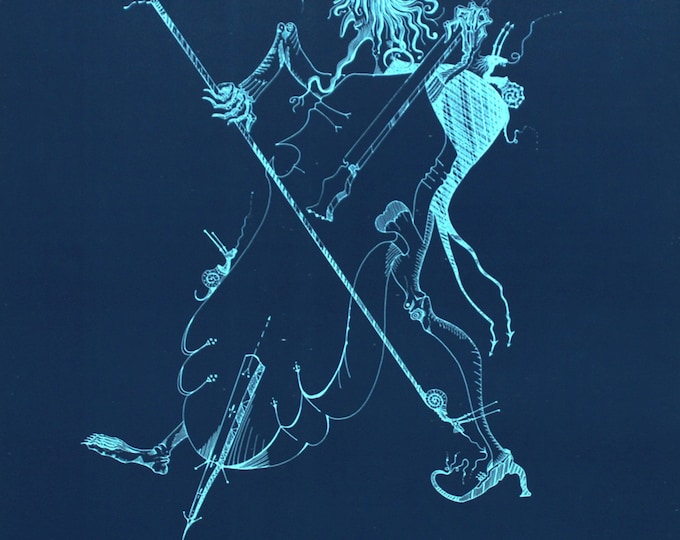 Joan Ponc  - "XII Festival int. de Musica de Cadaques" - Original Lithograph Exhibition Poster - 1983