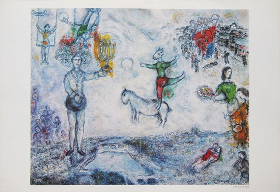 MUSEUM ART PRINT La Chevauchee Marc Chagall