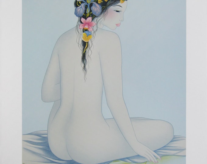 Mara Tran Long  - "Nu Aux Citrons" - Hand signed Lithograph