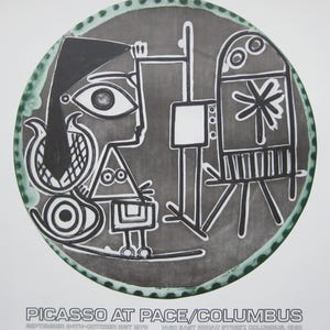 Pablo Picasso  - &quot;Picasso At Pace/Columbus&quot; - Offset lithograph Poster, 1978