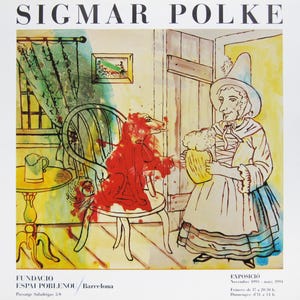 Sigmar Polke - &quot;Fundacio Espai Poblenou&quot; - Collectable original exhibition Poster, 1993