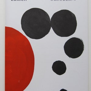 Alexander Calder - Exhibition Catalogue, Maeght Zurich - 1970, Lithograph Cover