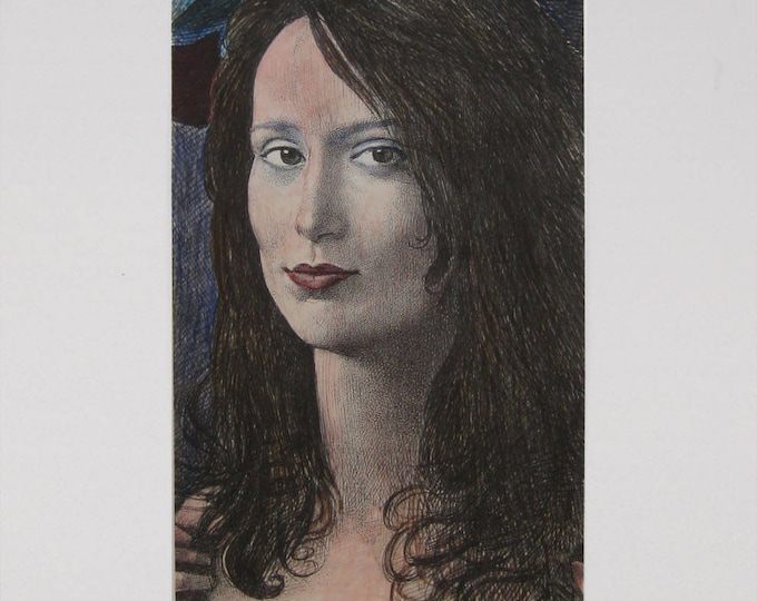 ERNST FUCHS - "Daniela Seuler" - Hand Coloured Lithograph, Signed