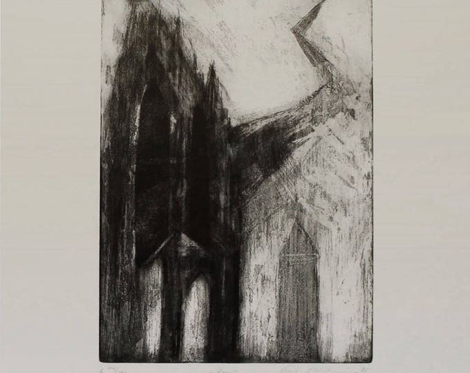 Horst Thürheimer - "Dom" - Handsigned Etching, 1987