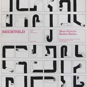 Erwin Bechtold  - &quot;Fingerdinger&quot; - Original Screenprint Poster - 1971