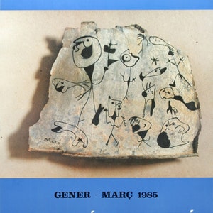 Joan Miró  - &quot;Miró de Prop&quot;  Offset Lithograph Exhibition Poster 1985