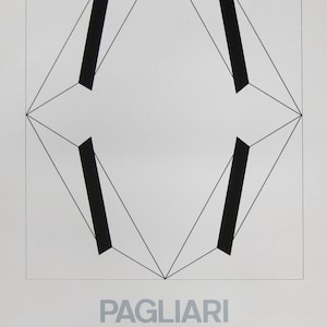 Giorgio Pagliari - Large Hand signed Screenprint Poster - 1973 (S/N - PA)