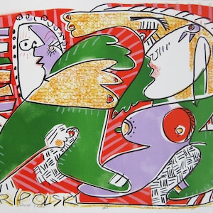 Andre Miripolsky - &quot;Orange Crush&quot; - Hand Signed Colour Lithograph (S/N - 99/325)