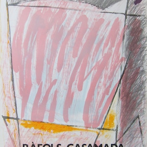 Alberto Rafols Casamada - Galería Yerba - Cartel de exposición litografía - 1981
