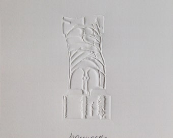 Michuel Berrocal  - "David" - Embossed Print - 1971 - Handsigned