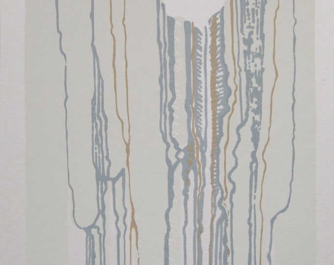 Robert Quijada - "Composition" - Handsigned Screen Print - 1975 (S/N - 420/500)