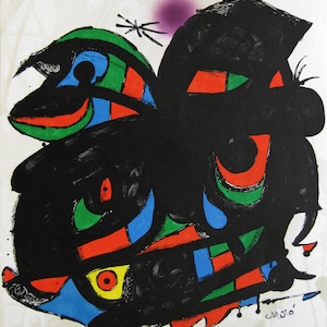 Joan Miró  - "Centro d'Estudis d'Art Contemporani " - Original Lithograph poster, 1976