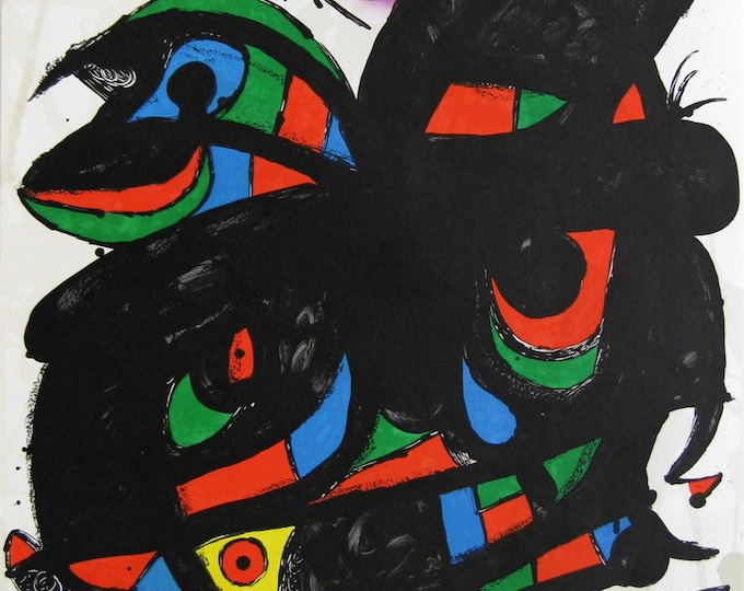 Joan Miró  - "Centro d'Estudis d'Art Contemporani " - Original Lithograph poster, 1976