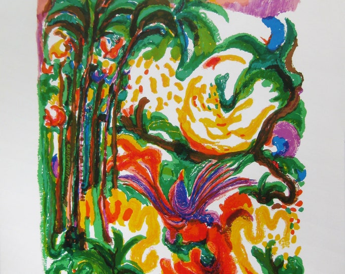 R.J. CHRISTENSEN - "Jungle Birds" - Hand signed Lithograph - 1980