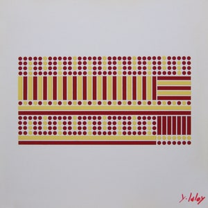YVES LALOY - "Composition" - Hand signed Screenprint, 1969