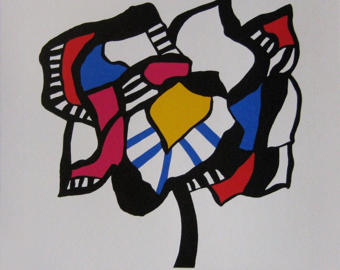 Wolff Bauer - "Composition" - Handsigned Screenprint, 1975