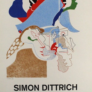 Simon Dittrich - Hand signed Serigraph Poster, 1969