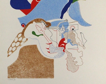 Simon Dittrich - Hand signed Serigraph Poster, 1969