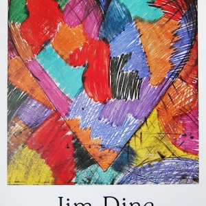 Jim Dine  - &quot;Heart&quot; - Original exhibition Poster, 1983