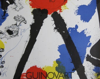 Josep Guinovart  - Galeria Joan Prats, Barcelona - Lithograph Exhibition Poster - 1978