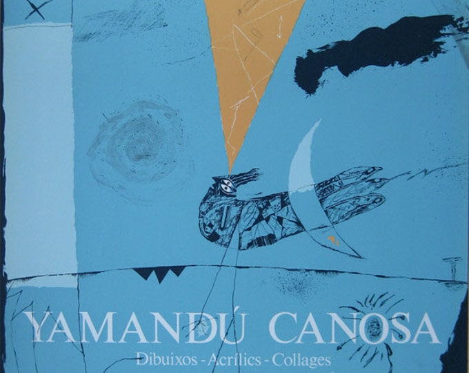 Yamandú Canosa- "Galerie Joan Prats" - Original Lithograph Poster - Barcelona 1980