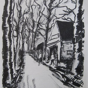Maurice de Vlaminck - &quot;Rue&quot; - Originele lithografie, 1927