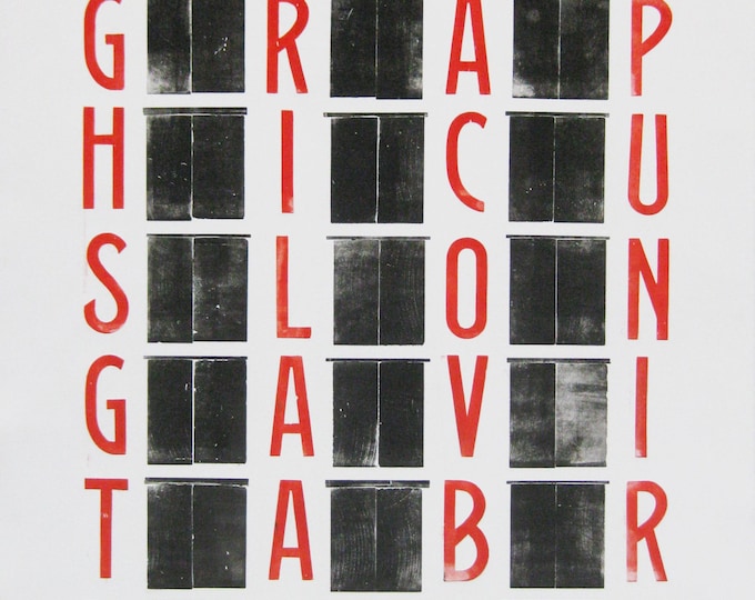 Ben Joosten - "Typographus Longa Vita Brevis" - Double Sides Woodcut - Hand Signed