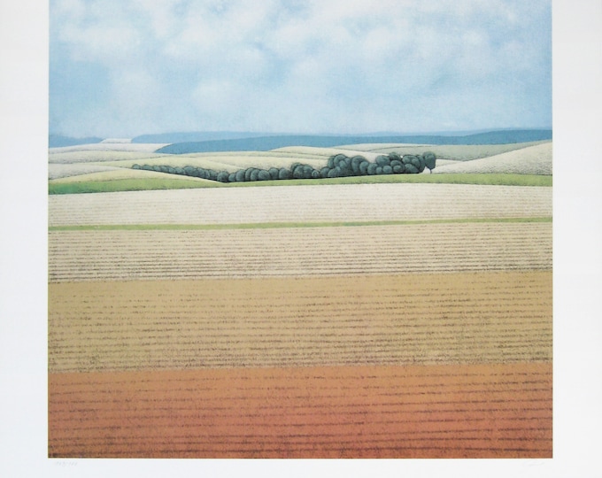 Gerhard Taubert - "Landscape"-  Hand Signed Colour Offset Lithograph