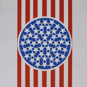 ROBERT INDIANA - &quot;New Glory Banner I&quot; - Colour Screen Print