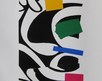 Wolff Bauer - "Composition" - Handsigned Screenprint, 1975
