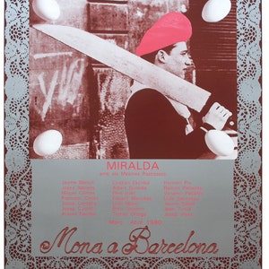 Antoni Miralda - &quot;Mona a Barcelona&quot; - Offset Lithograph exhibition Poster, 1980