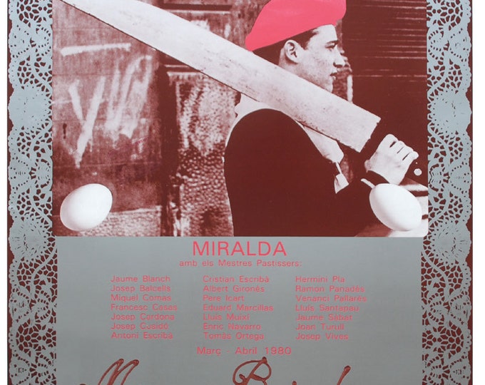Antoni Miralda - "Mona a Barcelona" - Offset Lithograph exhibition Poster, 1980