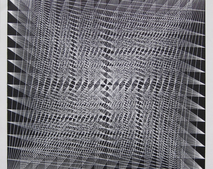 Lucile Keeler Roebuck - "Gyomtric Composition" - Handsigned Screenprint, 1965