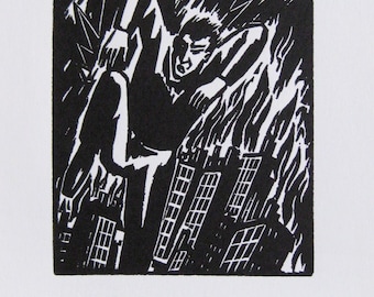 Frans Masereel - "L'oeuvre - PL38" - Original woodcut - 1928 -'78